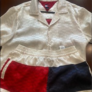Kith x Tommy Hilfiger Male L Satin Shirt